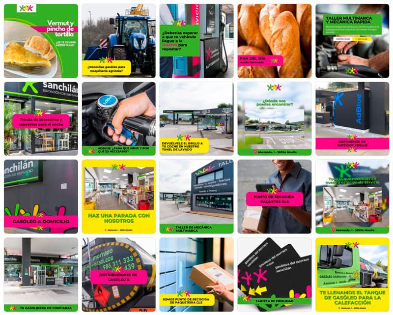 Redes sociales de estación de servicio Sanchilán